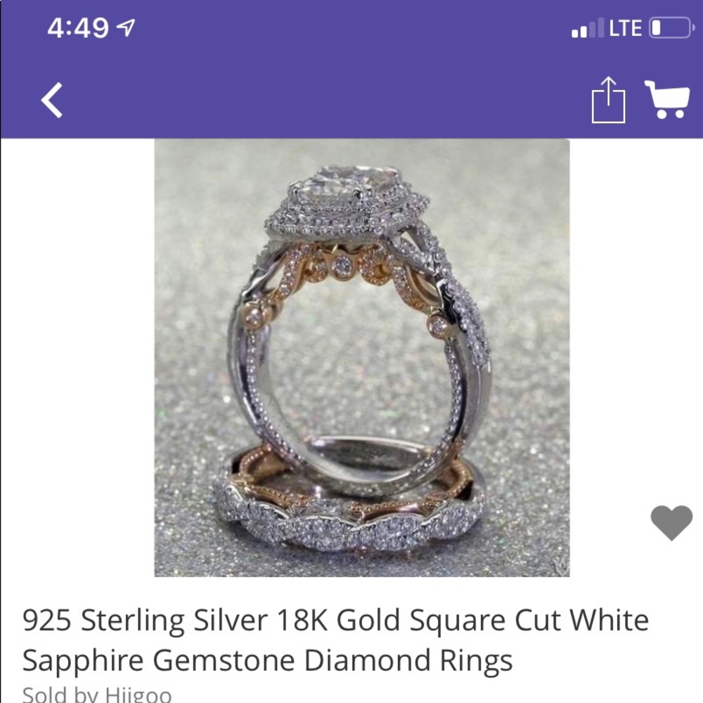 Brand new ever worn. Gorgeous ring. Size 7.